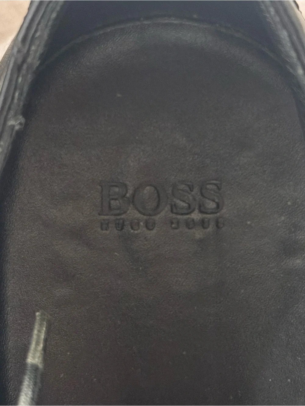 Hugo Boss Made in Italy Black Leather Dress Shoes – Size 8 / UK 7